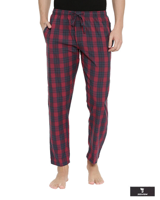 Red checked pyjamas online mens