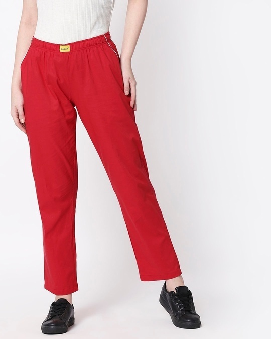 Shop Red Passion Plain Pyjama-Back