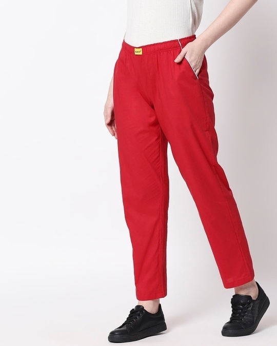 Shop Red Passion Plain Pyjama-Design