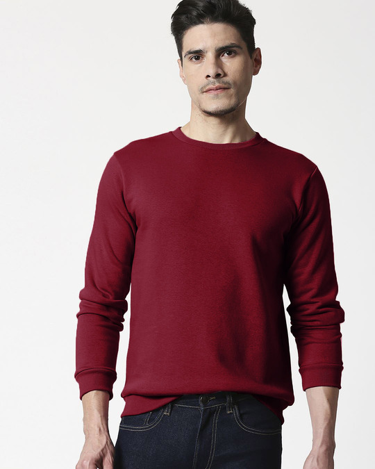 Shop Red Plum Fleece Sweatshirt-Full