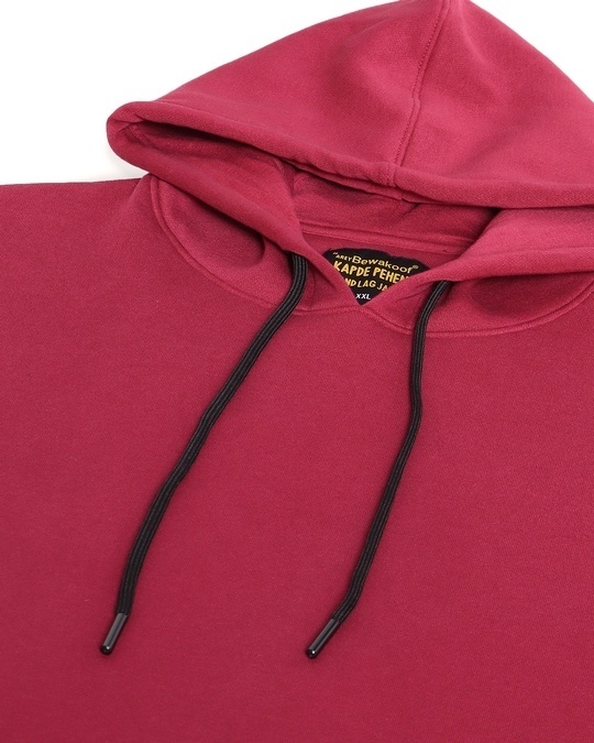 Shop Red Plum Plus Size Layer Sleeve Hoodie Sweatshirt