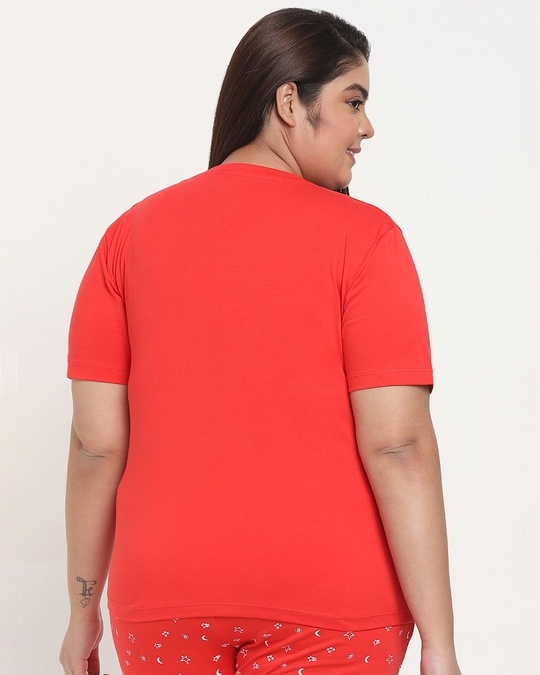 Shop Women's Plus Size Round Neck Lounge T-Shirt-Design