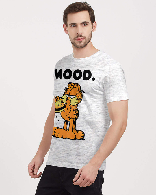 Shop Garfield Mood Garfield Official Half Sleeves Cotton T-shirt-Back