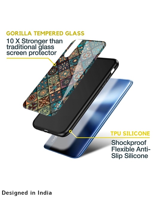 Shop Retro Art Printed Premium Glass Cover For Realme 9 Pro Plus (Shockproof, Light Weight)-Design