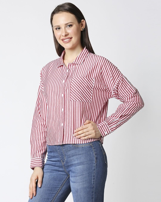 Shop Retro Red Stripe Shirt-Design