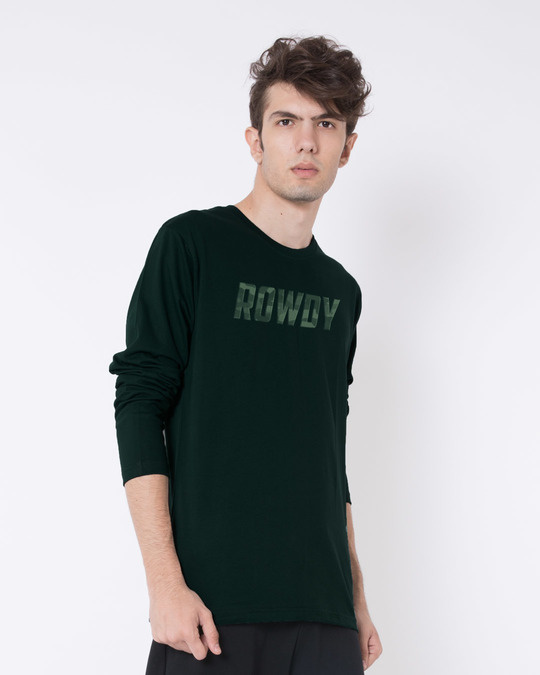 Rowdy Full Sleeve T-Shirt for Men green 
