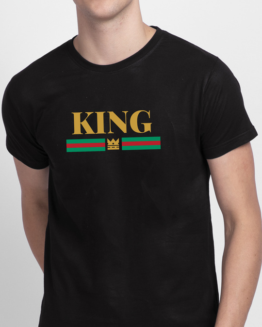 Buy Royal King Half Sleeve T-Shirt for Men black Online at Bewakoof