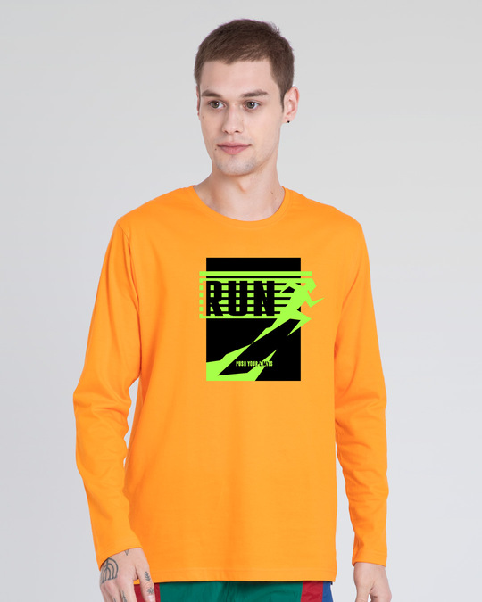 Shop Run! Full Sleeve T-Shirt-Front