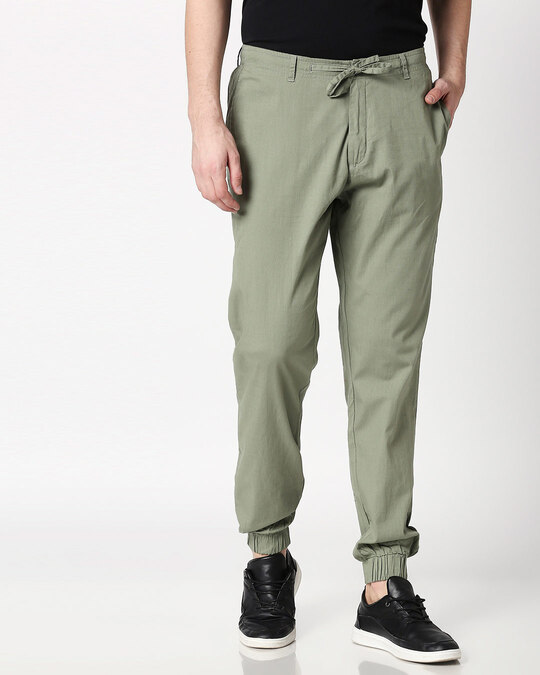 sage green joggers