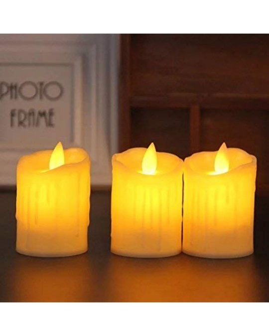 Shop Plastic Dancing Flame Led Tea Light Candle For Home Decoration-Front