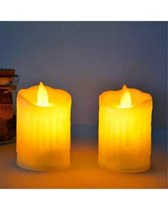 Shop Plastic Dancing Flame Led Tea Light Candle For Home Decoration-Full
