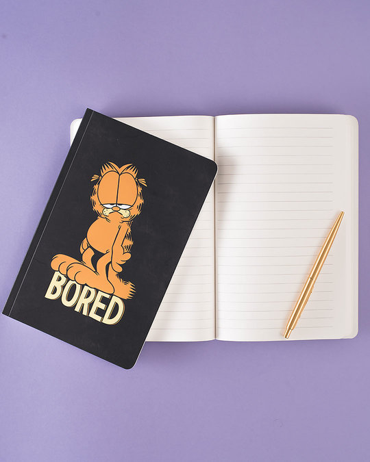 Shop Set of 2: Bored Garfield & Lazy Mickey A5 Notebooks-Full