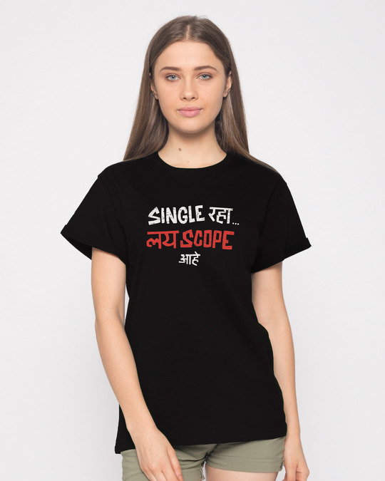 Shop Single Raha Boyfriend T-Shirt-Front