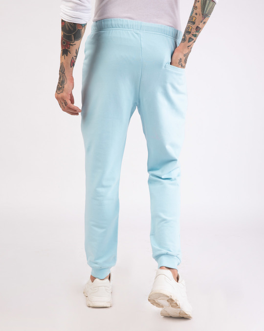 Shop Sky Blue Round Pocket Joggers Pants-Design