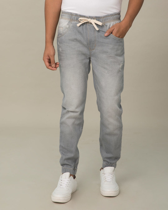 bewakoof denim joggers