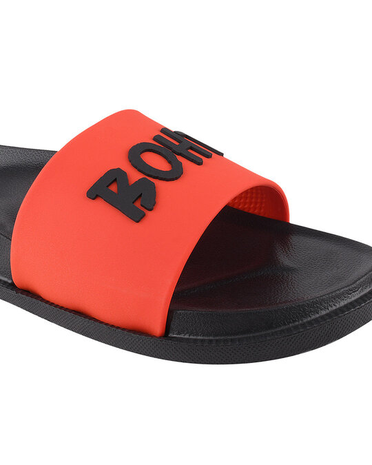 Shop Boht Hard Red & Black Casual Lightweight Trendy Flip Flop For Men's