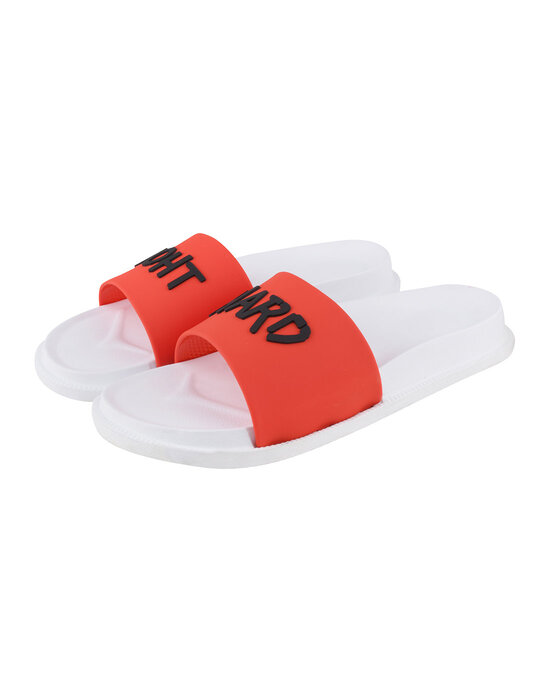 Shop Boht Hard Red & White Casual Lightweight Trendy Flip Flop For Men's