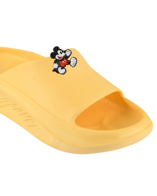 Shop Mickey Yellow Casual Lightweight Soft Trendy Flip Flop For Women-Back