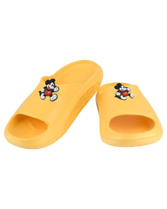 Shop Mickey Yellow Casual Lightweight Soft Trendy Flip Flop For Women