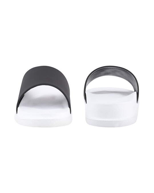Shop Plain Black & White Casual Lightweight Trendy Flip Flop For Men-Full