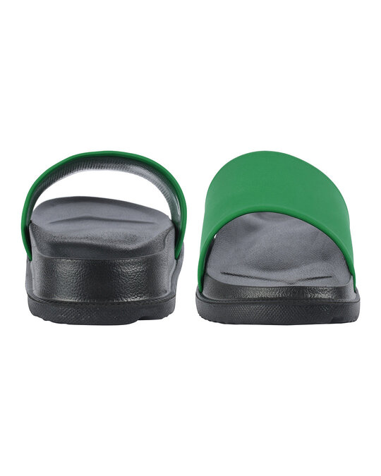 Shop Plain Green & Black Casual Lightweight Trendy Flip Flop For Men-Design