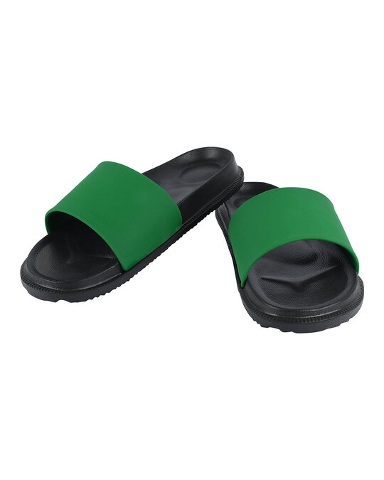 Shop Plain Green & Black Casual Lightweight Trendy Flip Flop For Men