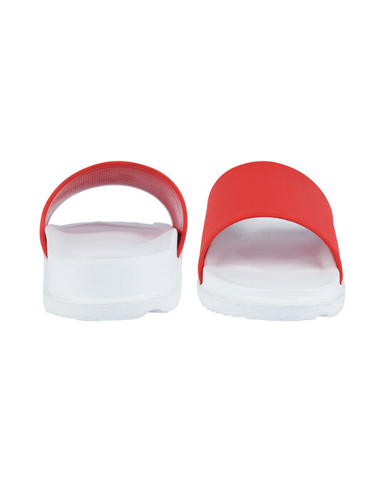 Shop Plain Red & White Casual Lightweight Trendy Flip Flop For Men-Design