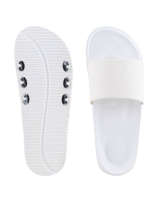 Shop Plain White Casual Lightweight Trendy Flip Flop For Men-Back