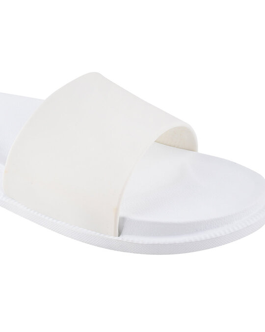 Shop Plain White Casual Lightweight Trendy Flip Flop For Men