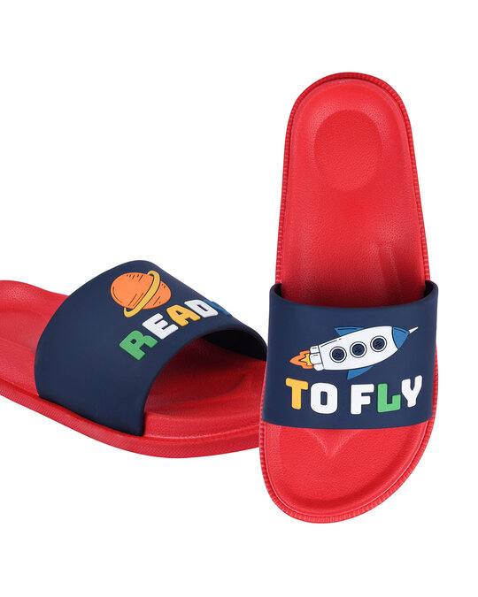 Shop Ready To Fly Blue & Red Casual Lightweight Trendy Flip Flop For Men-Design