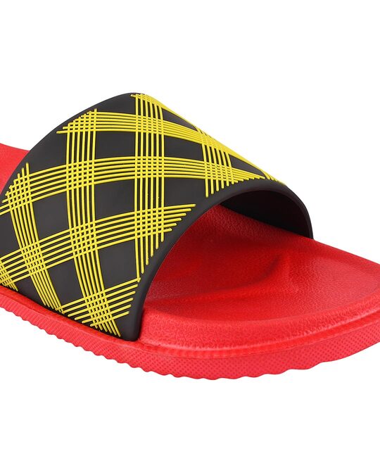 Shop Yellow & Red Casual Lightweight Trendy Flip Flop For Men's