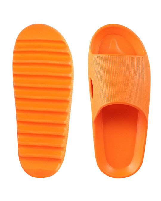 Shop Zig Zag Orange Casual Lightweight Trendy Flip Flop For Men-Back