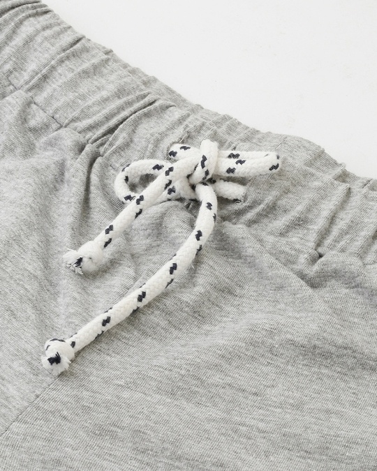 Shop Slumber Jill Embroidered Women Grey Melange Shorts-Full