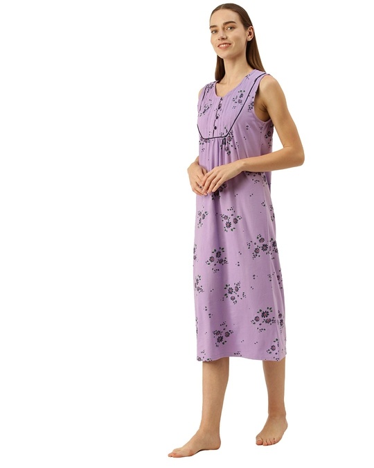 Shop Women's Lavender Nightdress-Design