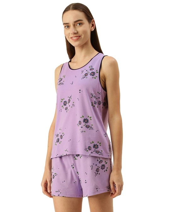Shop Women's Lavender shorts set-Design