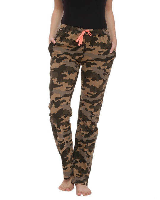 Shop Slumber Jill Nothing in Common Camouflage Lounge Pants-Front