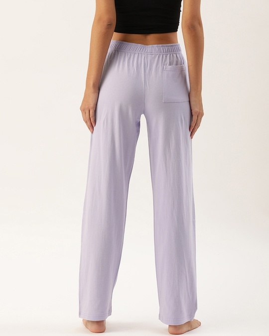Shop Slumber Jill Pack of 2 Lounge Pants - AOP Snow White and Solid Lavender