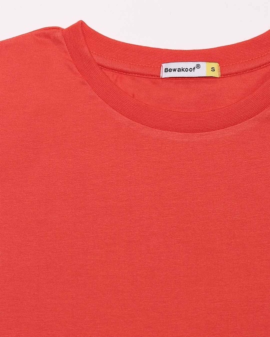 Shop Smoke Red Half Sleeve T-Shirt