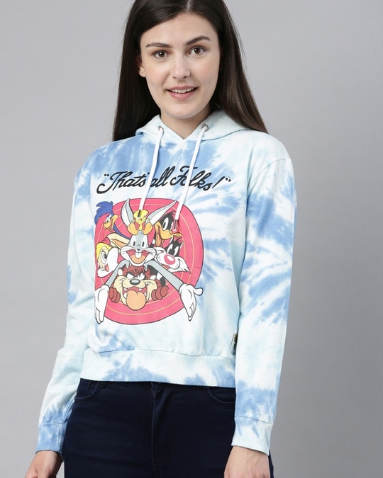 Shop Looney Tunes  Thats All Folks Hoodie-Front