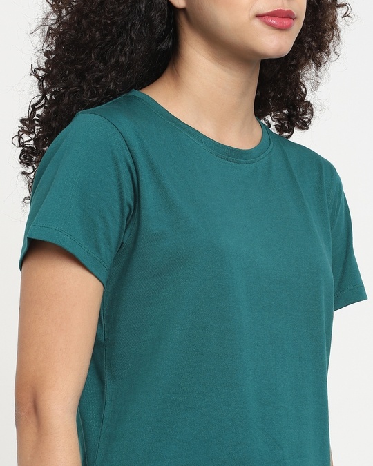 Shop Snazzy Green Half Sleeve T-shirt