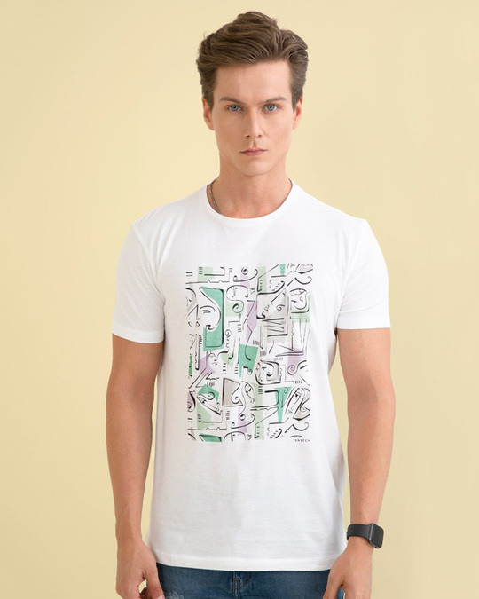 Shop Doodle White Graphic T Shirt-Full
