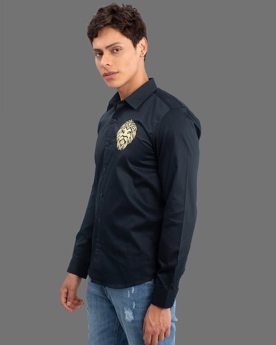 masai lion navy shirt