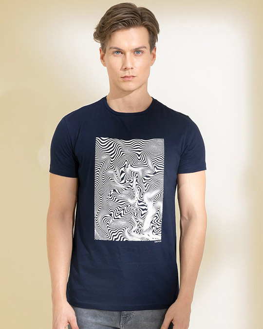 Shop Mirage Navy Graphic T Shirt-Front