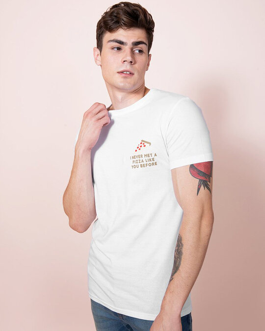 Shop Pizza White T Shirt-Design