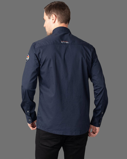 Shop Rookie Navy Cargo Shirt-Back