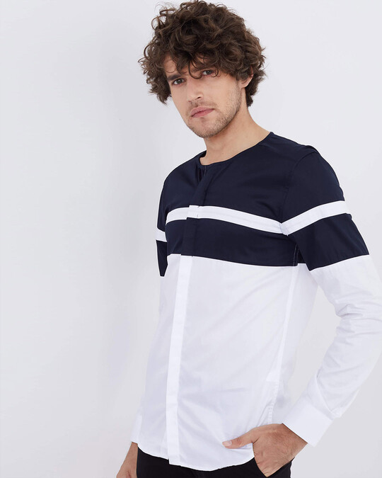 Shop White Cut & Sew Shirt-Back