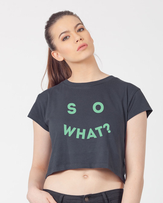 Shop So What Crop Top-Front