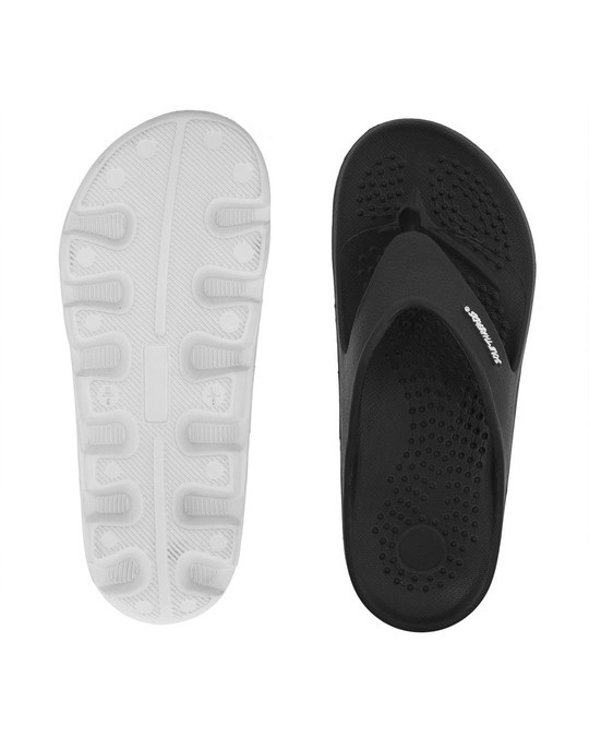 Buy Solethreads Creator Black Grey Flip Flops For Men Online in