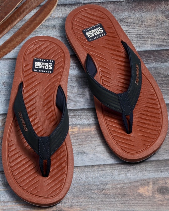 Flip flops cushioned online footbed