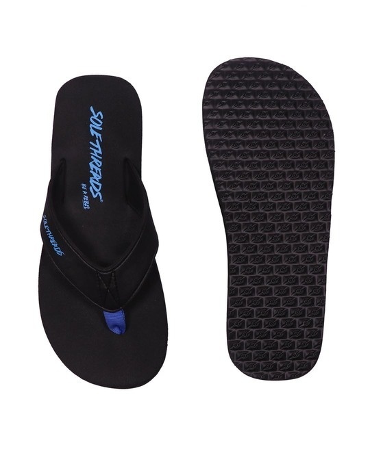 Buy Solethreads St Basic - Black Flip Flops For Men Online in India at ...